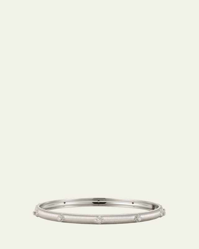 Macri Bombe 18K White Gold Diamond Cuff Bracelet